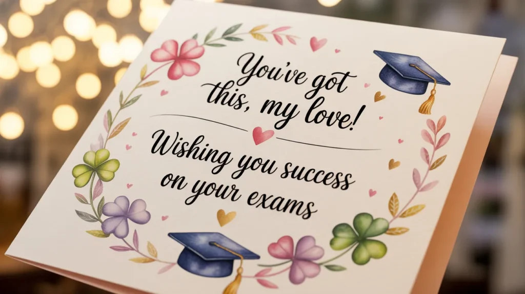 15+ Good Luck Exam Wishes for Lover