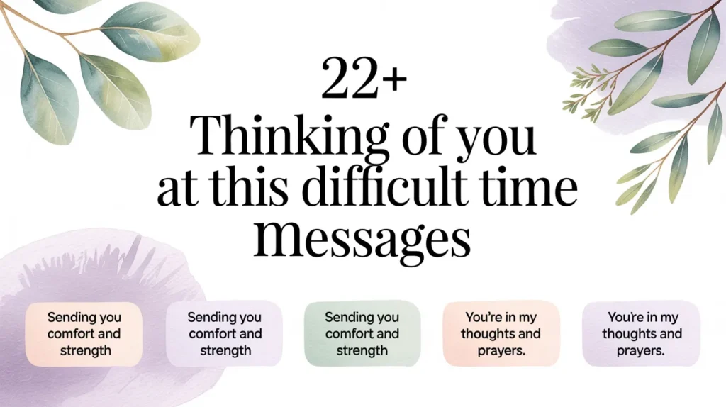 22+ Thinking of You at This Difficult Time Messages