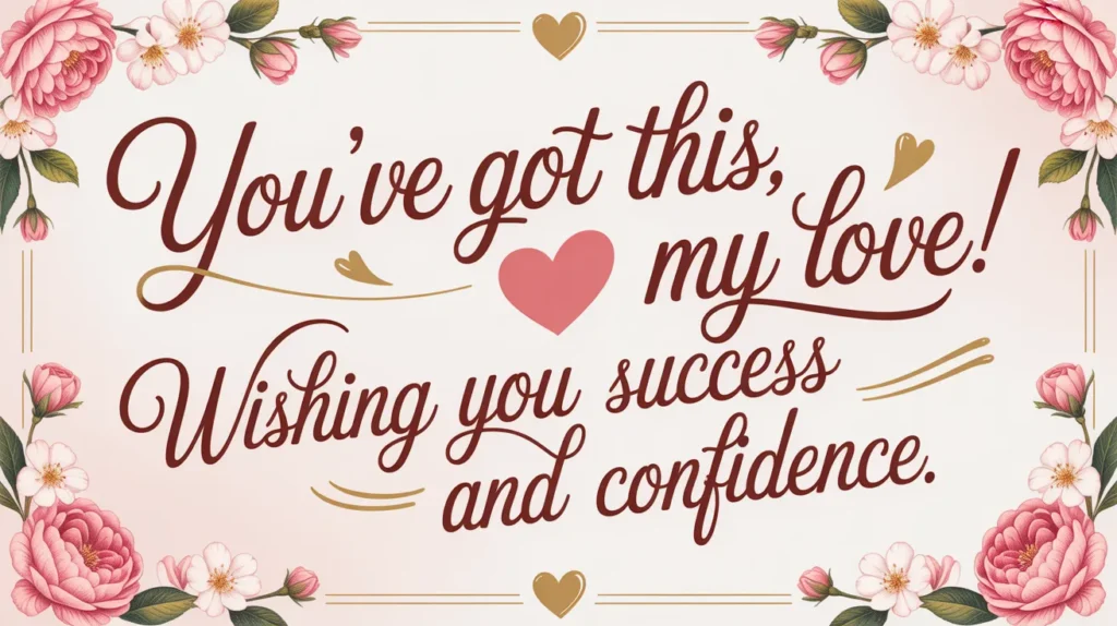 Heartfelt Good Luck Messages to Motivate Your Partner