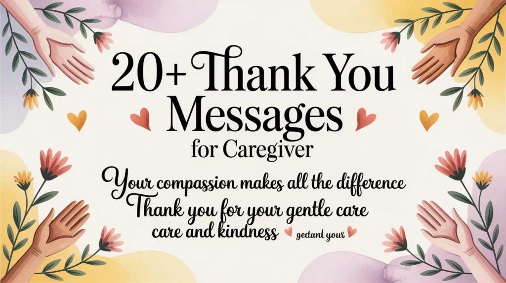 20+ Thank You Messages for Caregiver