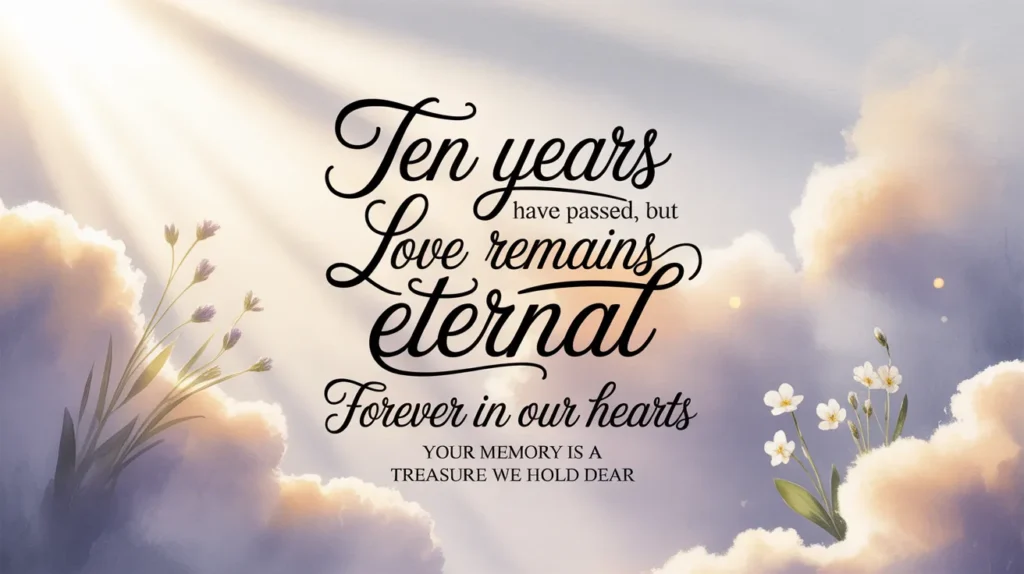 Heartfelt 10-Year Death Anniversary Quotes