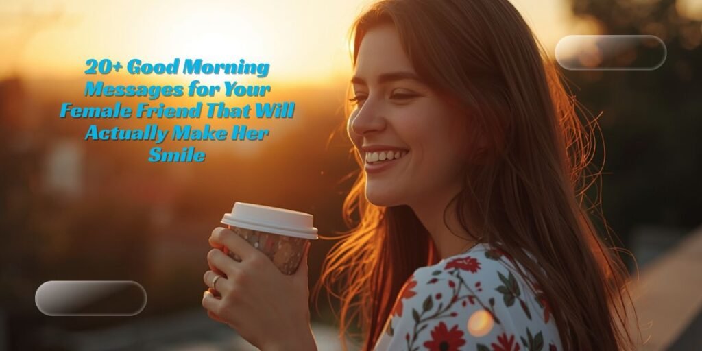 20+ Good Morning Messages for Your Female Friend That Will Actually Make Her Smile