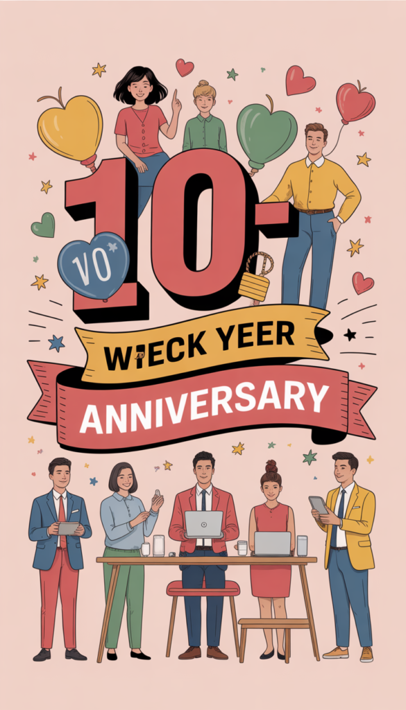 20+ Best 10-Year Work Anniversary Messages to Make Someone Feel Truly Special