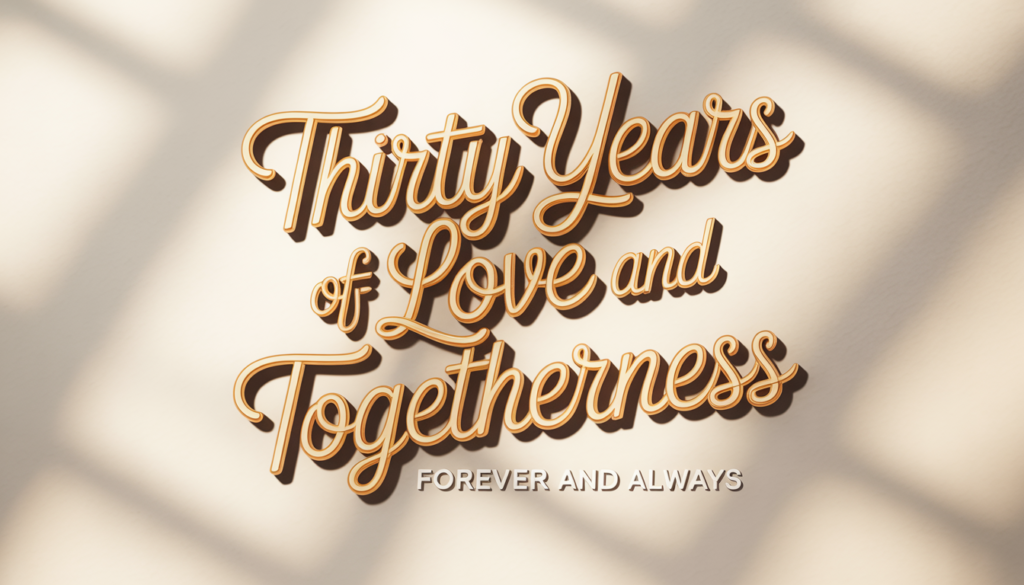 30th Wedding Anniversary Quotes