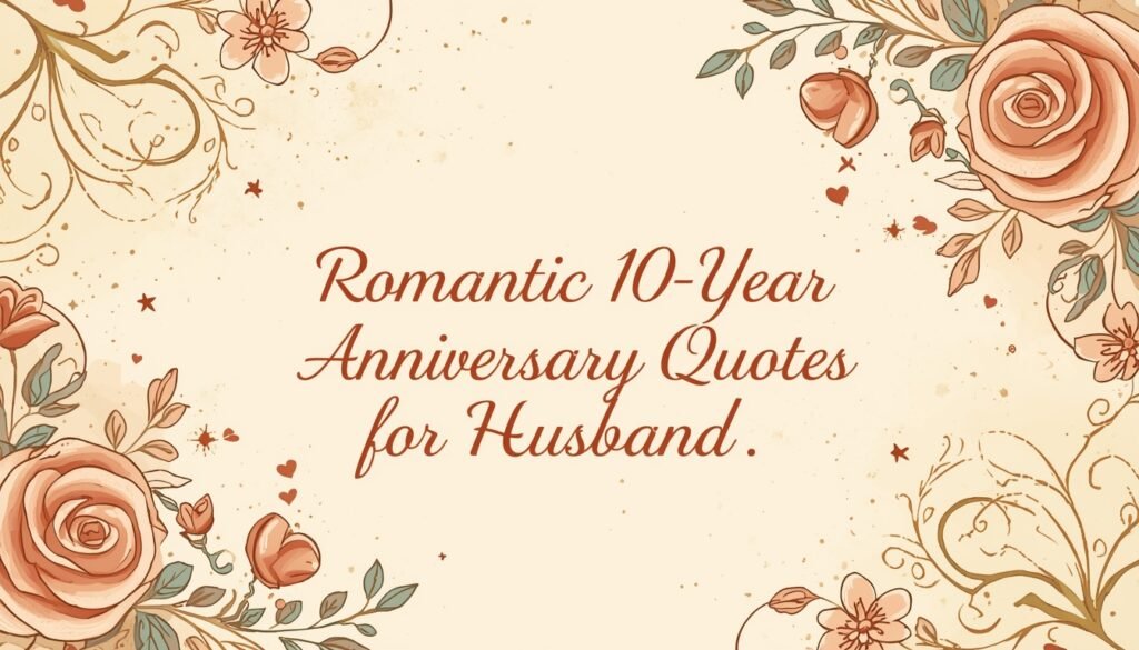 Romantic 10-Year Anniversary Quotes for Husband ✨