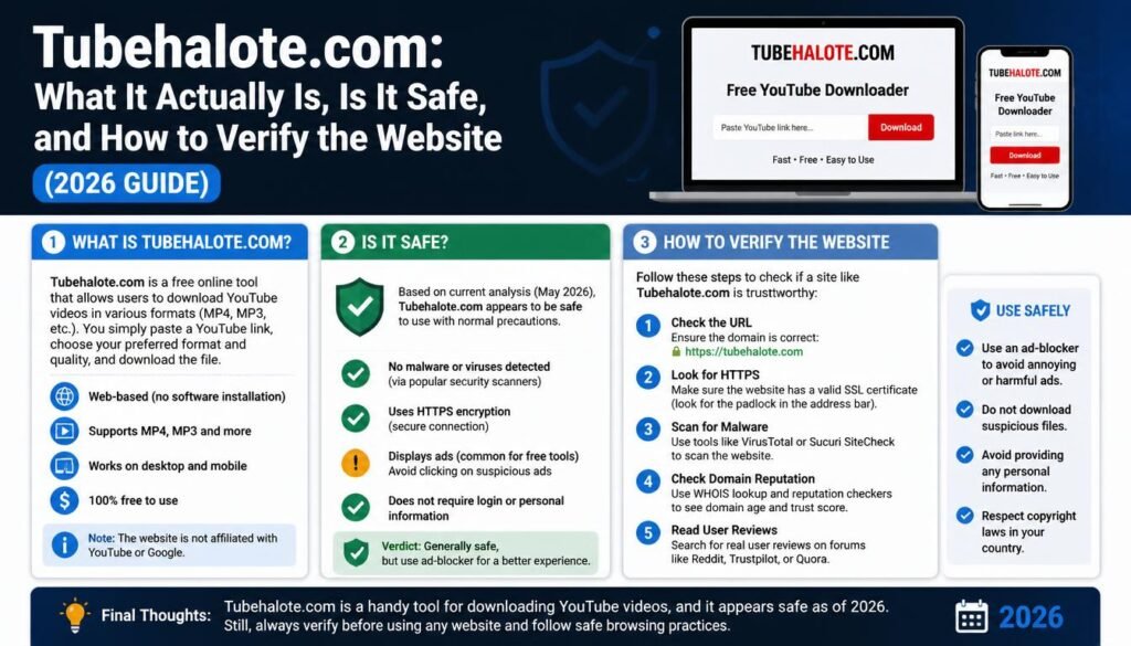 Tubehalote.com: What It Actually Is, Is It Safe, and How to Verify the Website (2026 Guide)